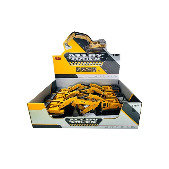 SZT-8891  Sürtmeli  Metal İnşaat Aracı 1 55 Ekskavatör - Resim 3