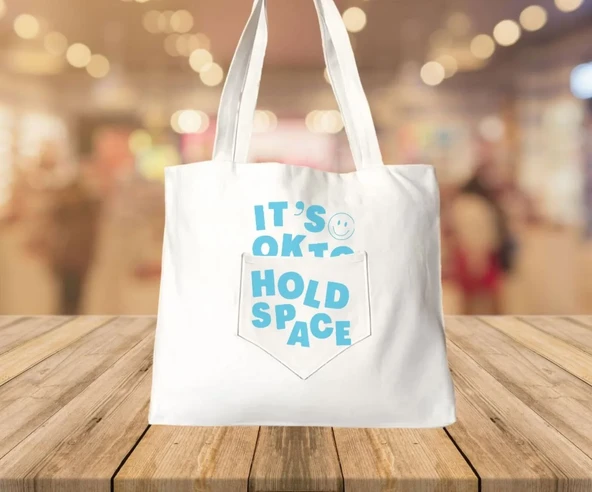 Baskılı Piknik ve Deniz Cepli Fermuarlı Çanta - Beyaz ürün görseli