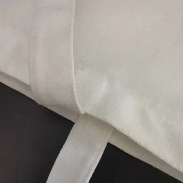 Unisex Piknik ve Deniz Cepli Fermuarlı Çanta - Beyaz - Resim 2