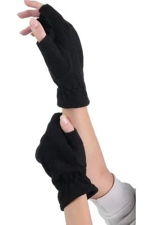 Kadın Kısa Parmaksız Triko Eldiven - Siyah ürün görseli