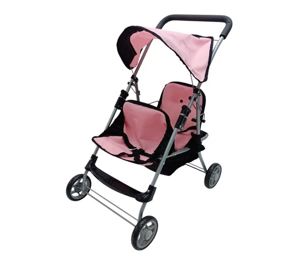 FL9198 KATLANIR GOLGELIKLI IKILI OYUNCAK BEBEK ARABASI ( PUSET) ürün görseli