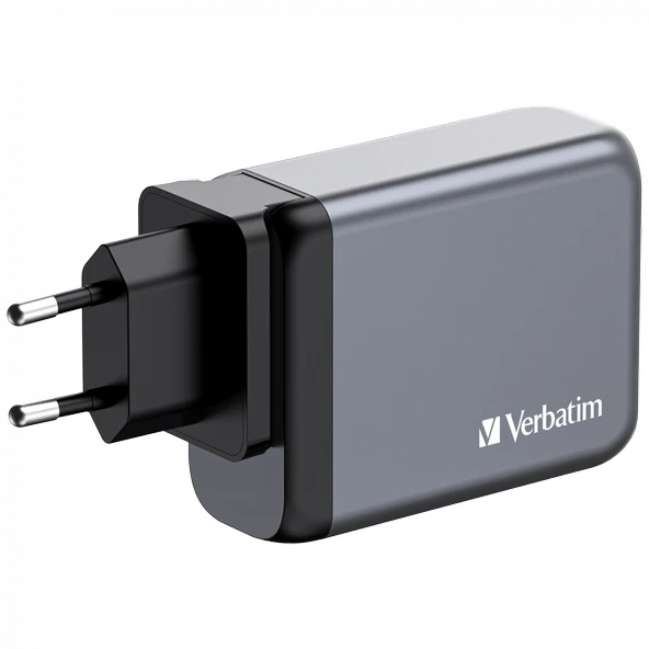 VERBATIM GNC-100 GaN Charger 100W 2xUSB-CPD 100W / 1xUSB- PD 65W/ 1 x USB- - 3