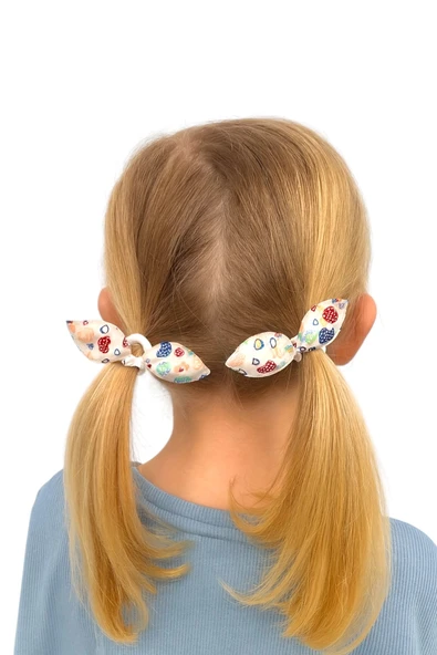 Tavşan Kulak Lastikli Toka 4 Adet - Resim 7