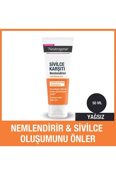 Neutrogena Sivilce Karşıtı Yağsız Yüz Nemlendiricisi 50ml ürün görseli