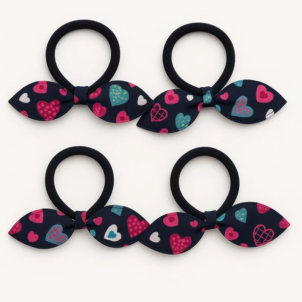 Tavşan Kulak Lastikli Toka 4 Adet ürün görseli 1