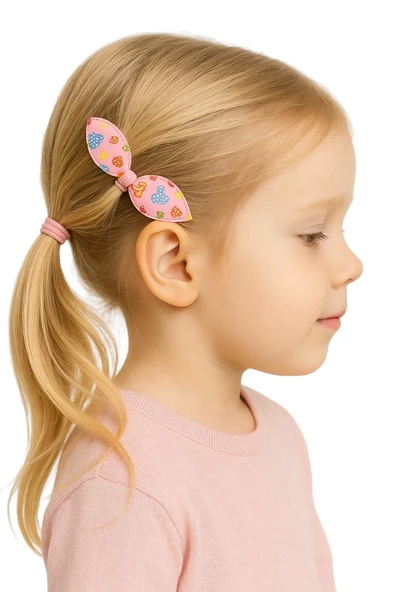 Tavşan Kulak Lastikli Toka 4 Adet - Resim 10