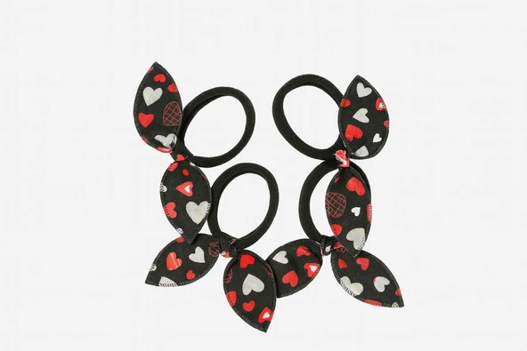 Tavşan Kulak Lastikli Toka 4 Adet - Resim 11