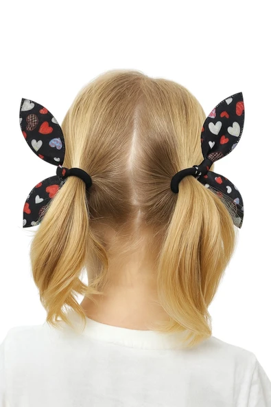 Tavşan Kulak Lastikli Toka 4 Adet - Resim 12