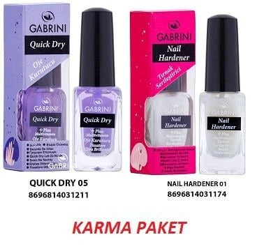 Gabrini Karma Paket Acı Cila-Sertleştirici-Kurutucu ürün görseli