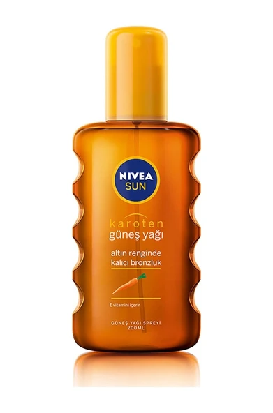Nivea Sun Karoten Özlü Bronzlaştırıcı Güneş Yağı Spreyi SPF6 200 ML - 2