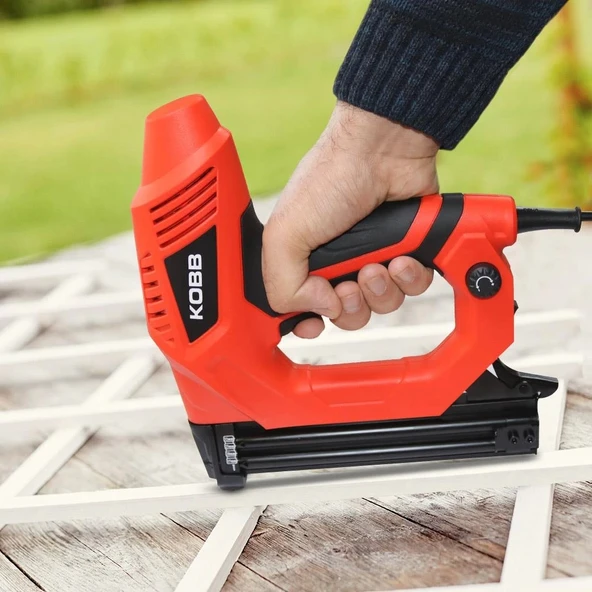 KOBB KBZ90 15-25mm Zımba ve 15-32mm Profesyonel Çivi Çakma Makinesi + 3000 adet Yedek Zımba ve Çivi - Resim 10