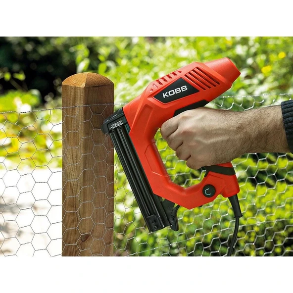 KOBB KBZ90 15-25mm Zımba ve 15-32mm Profesyonel Çivi Çakma Makinesi + 3000 adet Yedek Zımba ve Çivi - Resim 3