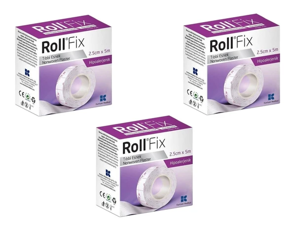 Roll Fix 2.5cm x 5m Flaster 3 Adet