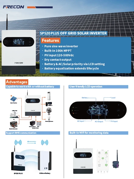 FRECON SP520 PLUS 5500 WATT Off Grid İnverter - 3