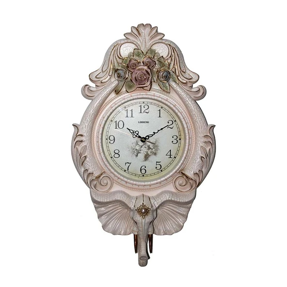 Duvar Saati Fil Temalı Büyük Polyester Saat Ack No.2 40 x 67 cm ürün görseli