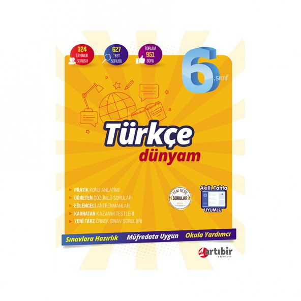 6. Sınıf Türkçe Dünyam Konu Anlatımı Ve Soru Bankası Artıbir Yayınları - 2