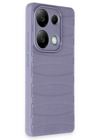 Xiaomi Redmi Note 13 Pro 4G Kılıf Bibercas Silikon Kapak - Lila - 3