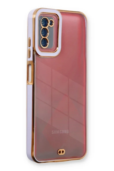 Samsung Galaxy A03S Kılıf Liva Lens Silikon - Lila ürün görseli