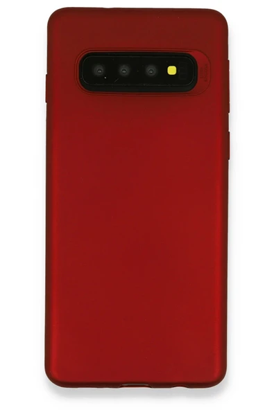 Samsung Galaxy S10 Plus Kılıf First Silikon - Bordo ürün görseli