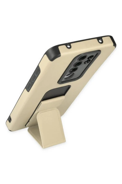 Xiaomi Redmi Note 8 Pro Kılıf Mega Standlı Silikon - Gold - 3