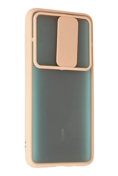 Xiaomi Redmi Note 8 Pro Kılıf Palm Buzlu Kamera Sürgülü Silikon - Pembe - 2