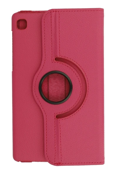 Samsung Galaxy T220 Tab A7 Lite 8.7 Kılıf 360 Tablet Deri Kılıf - Pembe - 2