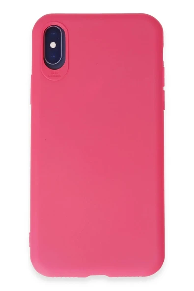 iPhone X Kılıf First Silikon - Pembe - 1