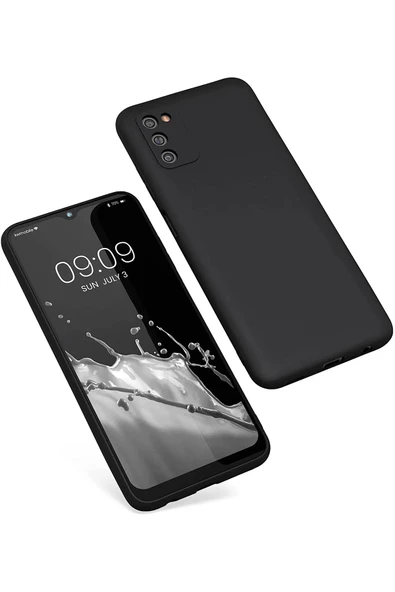 Samsung Galaxy A03S Kılıf First Silikon - Siyah ürün görseli