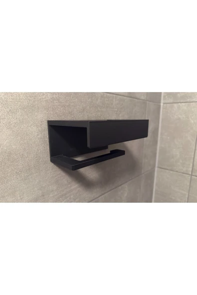 Yapışkanlı Tuvalet Kağıdı Askısı Banyo Tuvalet Kağıtlığı Aparatı-Peçetelik Organizer Plastik - 4