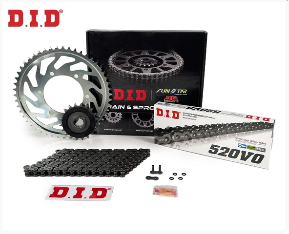 ZİNCİR DİŞLİ SETİ HONDA CRF 450 R (450 cc)  (2004-2018) / HONDA / CRF 450 R / 450cc / ZİNCİR: DID-520 ORING-114/ ÖN DİŞLİ: JT (13T) ARKA DİŞLİ: SUNSTAR (48T) / 2004-2005-2006-2007-2008-2009-2010-2011- ürün görseli