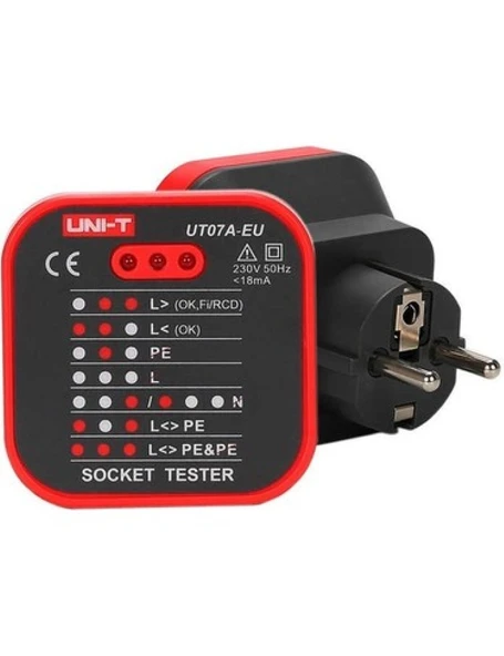 Uni-T UT07B-EU Soket Test Cihazı ürün görseli