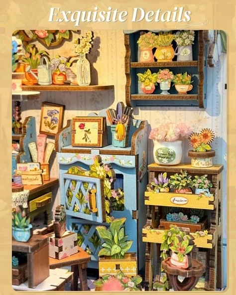 CUTEBEE DIY Kitap Köşesi Seti Toz Kapaklı - 4