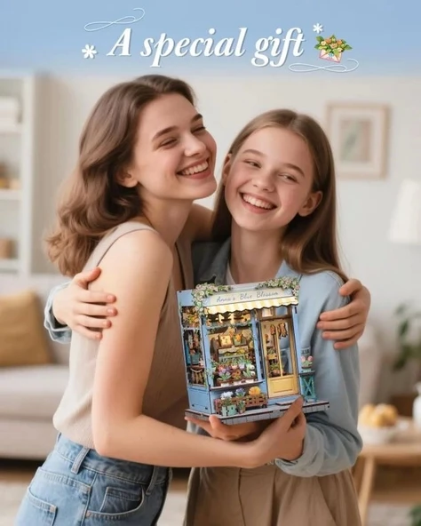 CUTEBEE DIY Kitap Köşesi Seti Toz Kapaklı - 7