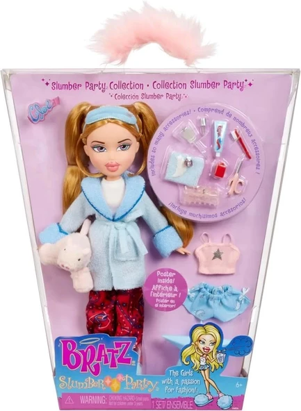 Bratz Pijama Partisi Cloe Moda Bebeği ve 2 Takım Pijama - 1