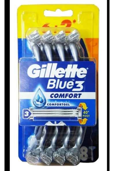 Gillette Blue3 Comfort Tıraş Bıçağı 8 Adet