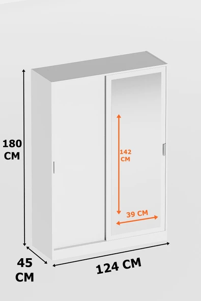 AEKA AE-3071 Patentli İdeal Aynalı Vestiyer Portmanto Ayakkabılık Raflı Askılıklı, Atlantik Çam - Resim 3
