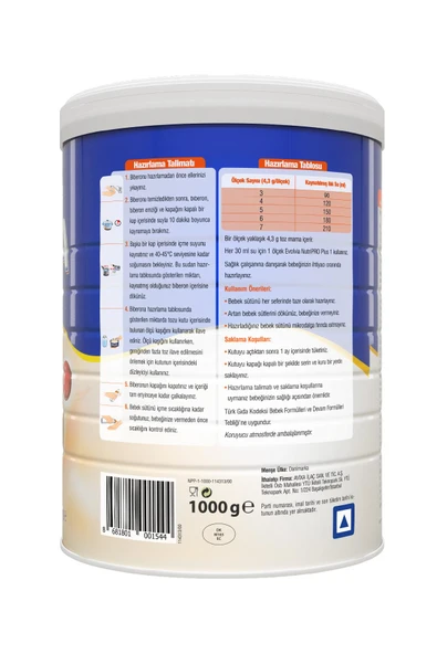 Evolvia NutriPRO Plus 1 Bebek Sütü 1000 gr x 2 Adet - Resim 6