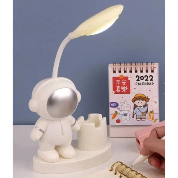 LED Astronot Masa Lambası Ve Kalemlik - 9