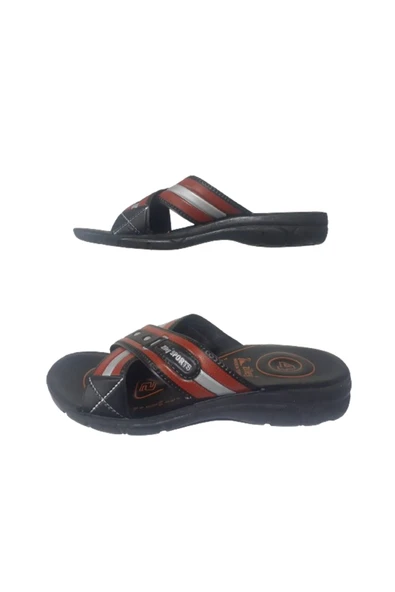 Ziley Unısex Siyah-Turuncu Ultra Hafif Günlük Terlik zley7997 - 4