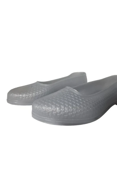 Yayla Kadın Gri  Bağ Bahçe Iş Için Günlük Lastik Ayakkabı YAYLAA76-10 - Resim 3