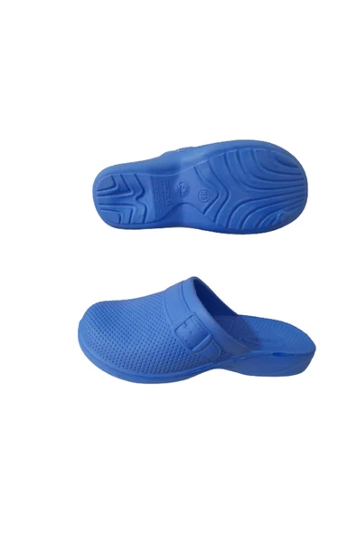 GEZER Ge0681-10 Unisex Mavi Kapalı Banyo Terliği - Resim 4