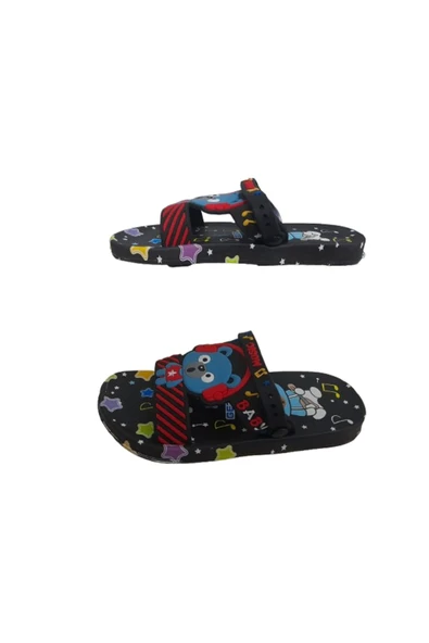 GEZER Yazlık Çocuk Islak Zemine Uygun Günlük Havuz Plaj Terlik-sandalet - 4