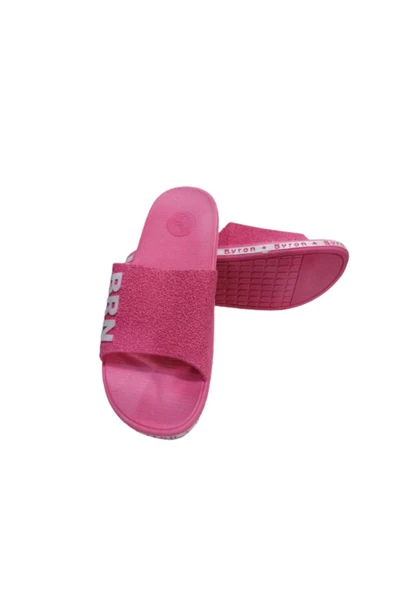 BRN B052-10 Kadın Pembe Kaymaz Taban Deniz Plaj Günlük Yürüyüş Terlik - 5