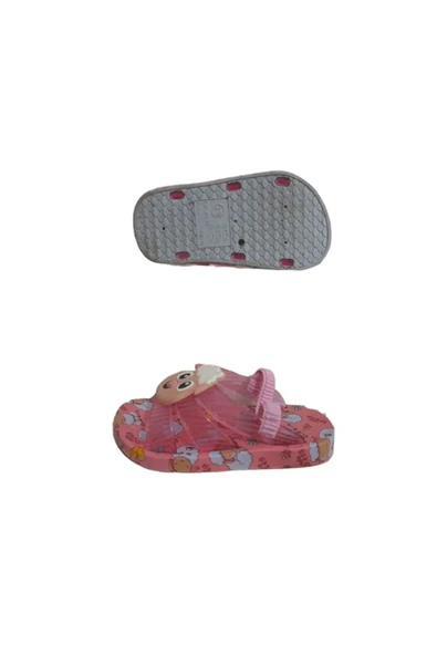 GEZER Yazlık Bebe Kız Lastikli Islak Zemine Uygun Günlük Havuz Plaj Terlik-sandalet - 4