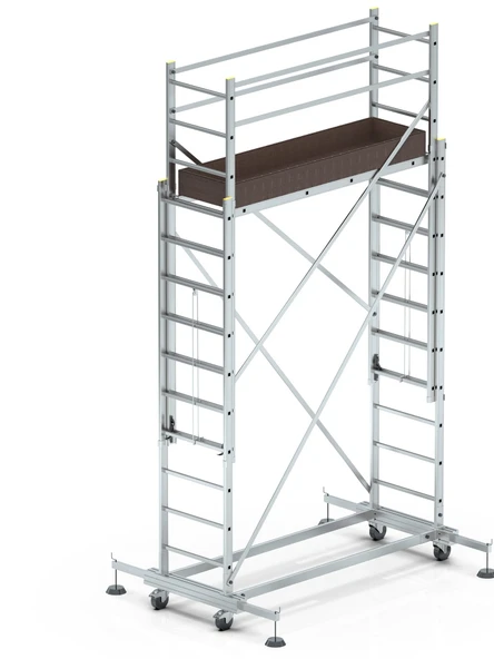 Narvon 2x3 (6 Mt) Tekerlekli Alüminyum Iskele