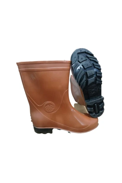 Doğan D0626-01 Unısex Siyah Taban Kısa Yağmur Çizmesi - Resim 2