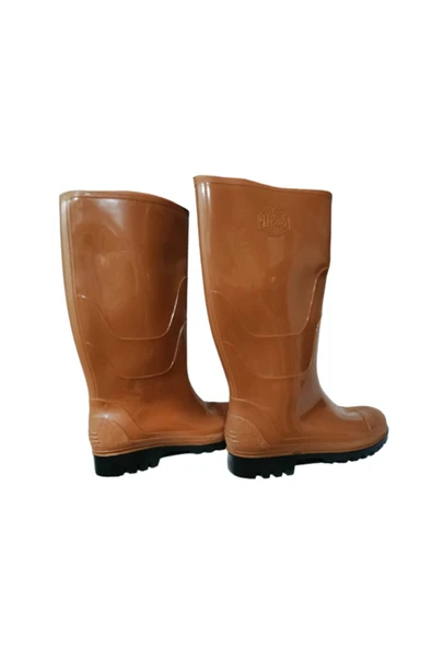 ULAŞ ÇİZME ULAŞ Unısex Kahverengi Uzun Yağmur Çizmesi - Resim 3