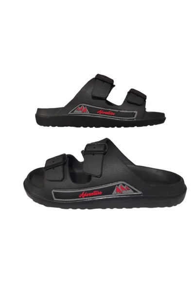 Calx Siyah Erkek Havuz Plaj Tokalı Terlik ürün görseli