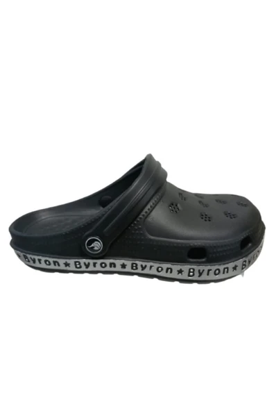 Byron Unisex Siyah Poliüretan Yürüyüş Terlik Sandalet - 3