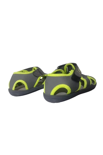 SRB Fıstık Yeşili-Füme Erkek Çocuk Deniz Havuz Plaj Ayakkabısı SRB4598 - Resim 5